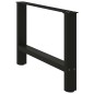 vidaXL Couchtischbeine Schwarz 2 Stk. 70x(42-43) cm Stahl vidaXL Couchtischbeine Schwarz 2 Stk. 70x(42-43) cm Stahl
