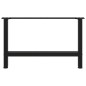 vidaXL Couchtischbeine Schwarz 2 Stk. 70x(42-43) cm Stahl vidaXL Couchtischbeine Schwarz 2 Stk. 70x(42-43) cm Stahl