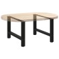vidaXL Couchtischbeine Schwarz 2 Stk. 70x(42-43) cm Stahl vidaXL Couchtischbeine Schwarz 2 Stk. 70x(42-43) cm Stahl
