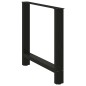 vidaXL Couchtischbeine Schwarz 2 Stk. 80x(72-73) cm Stahl vidaXL Couchtischbeine Schwarz 2 Stk. 80x(72-73) cm Stahl