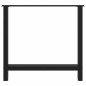 vidaXL Couchtischbeine Schwarz 2 Stk. 80x(72-73) cm Stahl vidaXL Couchtischbeine Schwarz 2 Stk. 80x(72-73) cm Stahl