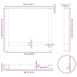 vidaXL Couchtischbeine Schwarz 2 Stk. 80x(72-73) cm Stahl vidaXL Couchtischbeine Schwarz 2 Stk. 80x(72-73) cm Stahl