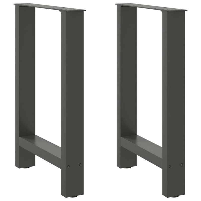 vidaXL Couchtischbeine Anthrazit 2 Stk. 60x(72-73) cm Stahl vidaXL Couchtischbeine Anthrazit 2 Stk. 60x(72-73) cm Stahl