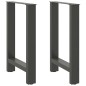 vidaXL Couchtischbeine Anthrazit 2 Stk. 60x(72-73) cm Stahl vidaXL Couchtischbeine Anthrazit 2 Stk. 60x(72-73) cm Stahl