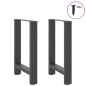 vidaXL Couchtischbeine Anthrazit 2 Stk. 60x(72-73) cm Stahl vidaXL Couchtischbeine Anthrazit 2 Stk. 60x(72-73) cm Stahl