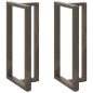 vidaXL Bartischbeine T-Form 2 Stk. Naturstahl 60x35x(110-111) cm Stahl vidaXL Bartischbeine T-Form 2 Stk. Naturstahl 60x35x(110-111) cm Stahl