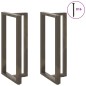 vidaXL Bartischbeine T-Form 2 Stk. Naturstahl 60x35x(110-111) cm Stahl vidaXL Bartischbeine T-Form 2 Stk. Naturstahl 60x35x(110-111) cm Stahl