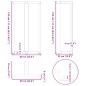 vidaXL Bartischbeine T-Form 2 Stk. Naturstahl 60x35x(110-111) cm Stahl vidaXL Bartischbeine T-Form 2 Stk. Naturstahl 60x35x(110-111) cm Stahl