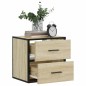 vidaXL Wand-Nachttische 2 Stk. Sonoma-Eiche 40x31x39,5 cm