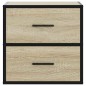 vidaXL Wand-Nachttische 2 Stk. Sonoma-Eiche 40x31x39,5 cm