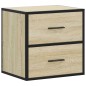 vidaXL Wand-Nachttische 2 Stk. Sonoma-Eiche 40x31x39,5 cm
