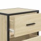 vidaXL Wand-Nachttische 2 Stk. Sonoma-Eiche 40x31x39,5 cm