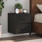 vidaXL Wand-Nachttische 2 Stk. Schwarz 40x31x39,5 cm