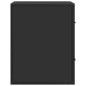 vidaXL Wand-Nachttische 2 Stk. Schwarz 40x31x39,5 cm