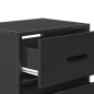 vidaXL Wand-Nachttische 2 Stk. Schwarz 40x31x39,5 cm