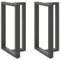 vidaXL Bartischbeine T-Form 2 Stk. Anthrazit 60x35x(90-91) cm Stahl vidaXL Bartischbeine T-Form 2 Stk. Anthrazit 60x35x(90-91) cm Stahl