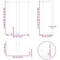 vidaXL Bartischbeine T-Form 2 Stk. Anthrazit 60x35x(90-91) cm Stahl vidaXL Bartischbeine T-Form 2 Stk. Anthrazit 60x35x(90-91) cm Stahl