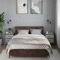 vidaXL Wand-Nachttische 2 Stk. Grau Sonoma 40x31x39,5 cm