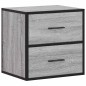 vidaXL Wand-Nachttische 2 Stk. Grau Sonoma 40x31x39,5 cm