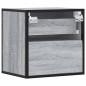 vidaXL Wand-Nachttische 2 Stk. Grau Sonoma 40x31x39,5 cm