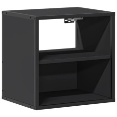 vidaXL Wand-Nachttisch Schwarz 40x31x39,5 cm