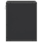 vidaXL Wand-Nachttisch Schwarz 40x31x39,5 cm