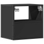 vidaXL Wand-Nachttisch Schwarz 40x31x39,5 cm