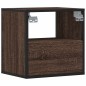 vidaXL Wand-Nachttisch Braun Eichen-Optik 40x31x39,5 cm