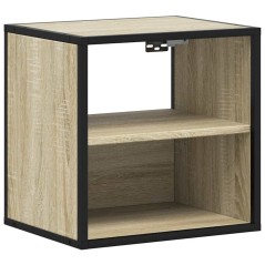 vidaXL Wand-Nachttisch Sonoma-Eiche 40x31x39,5 cm