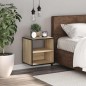 vidaXL Wand-Nachttisch Sonoma-Eiche 40x31x39,5 cm