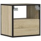 vidaXL Wand-Nachttisch Sonoma-Eiche 40x31x39,5 cm