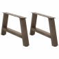 vidaXL Couchtischbeine A-Form 2 Stk. 70x(30-31) cm Stahl vidaXL Couchtischbeine A-Form 2 Stk. 70x(30-31) cm Stahl