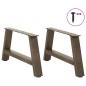 vidaXL Couchtischbeine A-Form 2 Stk. 70x(30-31) cm Stahl vidaXL Couchtischbeine A-Form 2 Stk. 70x(30-31) cm Stahl