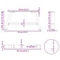 vidaXL Couchtischbeine A-Form 2 Stk. 70x(30-31) cm Stahl vidaXL Couchtischbeine A-Form 2 Stk. 70x(30-31) cm Stahl