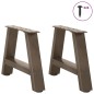 vidaXL Couchtischbeine A-Form 2 Stk. 50x(30-31) cm Stahl vidaXL Couchtischbeine A-Form 2 Stk. 50x(30-31) cm Stahl