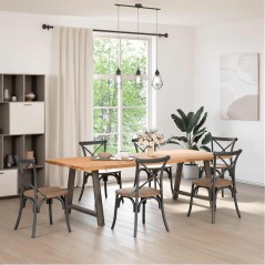 vidaXL Couchtischbeine A-Form 2 Stk. 100x(72-73) cm Stahl