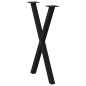 vidaXL Esstischbeine X-Form 2 Stk. Schwarz 50x(72-73) cm Stahl vidaXL Esstischbeine X-Form 2 Stk. Schwarz 50x(72-73) cm Stahl