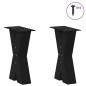 vidaXL Couchtischbeine X-Form 2 Stk. Schwarz 28x(42-43) cm Stahl vidaXL Couchtischbeine X-Form 2 Stk. Schwarz 28x(42-43) cm Stahl