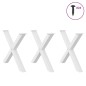 vidaXL Esstischbeine X-Form 3 Stk. Weiß 90x(72-73) cm Stahl vidaXL Esstischbeine X-Form 3 Stk. Weiß 90x(72-73) cm Stahl