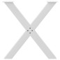 vidaXL Esstischbeine X-Form 2 Stk. Weiß 80x(72-73) cm Stahl vidaXL Esstischbeine X-Form 2 Stk. Weiß 80x(72-73) cm Stahl