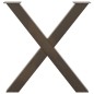 vidaXL Esstischbeine X-Form 3 Stk. Naturstahl 80x(72-73) cm Stahl vidaXL Esstischbeine X-Form 3 Stk. Naturstahl 80x(72-73) cm Stahl