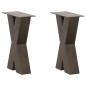 vidaXL Couchtischbeine X-Form 2 Stk. Naturstahl 38x(42-43) cm Stahl vidaXL Couchtischbeine X-Form 2 Stk. Naturstahl 38x(42-43) cm Stahl
