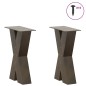 vidaXL Couchtischbeine X-Form 2 Stk. Naturstahl 38x(42-43) cm Stahl vidaXL Couchtischbeine X-Form 2 Stk. Naturstahl 38x(42-43) cm Stahl
