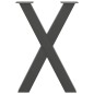 vidaXL Esstischbeine X-Form 2 Stk. Anthrazit 60x(72-73) cm Stahl vidaXL Esstischbeine X-Form 2 Stk. Anthrazit 60x(72-73) cm Stahl