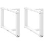 vidaXL Couchtischbeine T-Form 2 Stk. Weiß 70x25x(42-43) cm Stahl vidaXL Couchtischbeine T-Form 2 Stk. Weiß 70x25x(42-43) cm Stahl