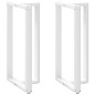 vidaXL Bartischbeine T-Form 2 Stk. Weiß 60x35x(110-111) cm Stahl vidaXL Bartischbeine T-Form 2 Stk. Weiß 60x35x(110-111) cm Stahl