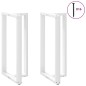 vidaXL Bartischbeine T-Form 2 Stk. Weiß 60x35x(110-111) cm Stahl vidaXL Bartischbeine T-Form 2 Stk. Weiß 60x35x(110-111) cm Stahl