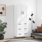 Highboard Hochglanz-Weiß 69,5x34x180 cm Holzwerkstoff Highboard Hochglanz-Weiß 69,5x34x180 cm Holzwerkstoff
