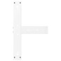 vidaXL Bartischbeine T-Form 2 Stk. Weiß 60x35x(110-111) cm Stahl vidaXL Bartischbeine T-Form 2 Stk. Weiß 60x35x(110-111) cm Stahl