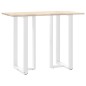 vidaXL Bartischbeine T-Form 2 Stk. Weiß 60x35x(110-111) cm Stahl vidaXL Bartischbeine T-Form 2 Stk. Weiß 60x35x(110-111) cm Stahl